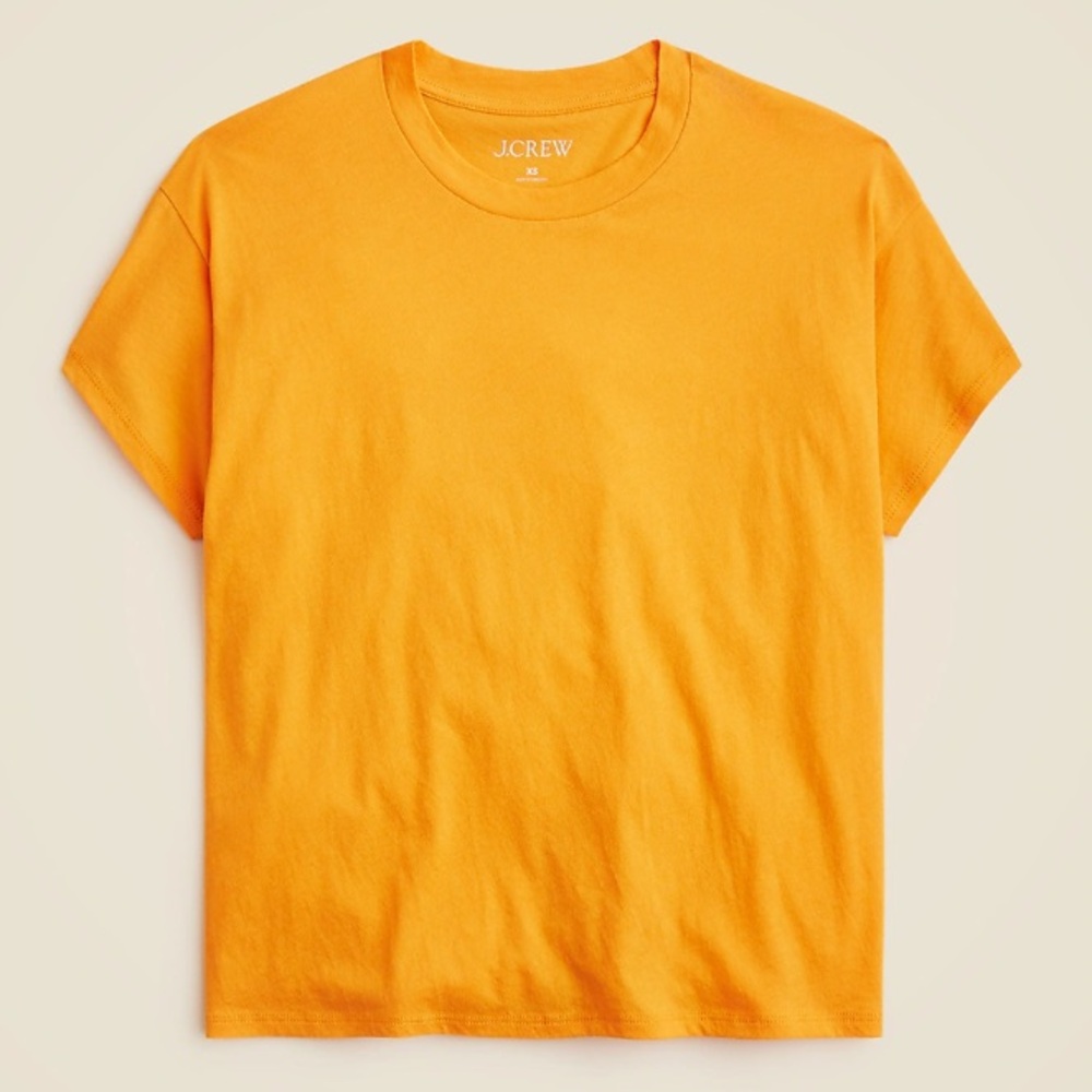 J. Crew featherweight cropped crewneck tee